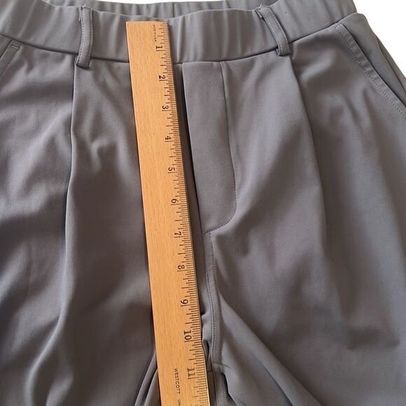 High Silent Storm Gray High Waisted Side Pocket Work Flare Pants Size Small - Picture 12 of 12